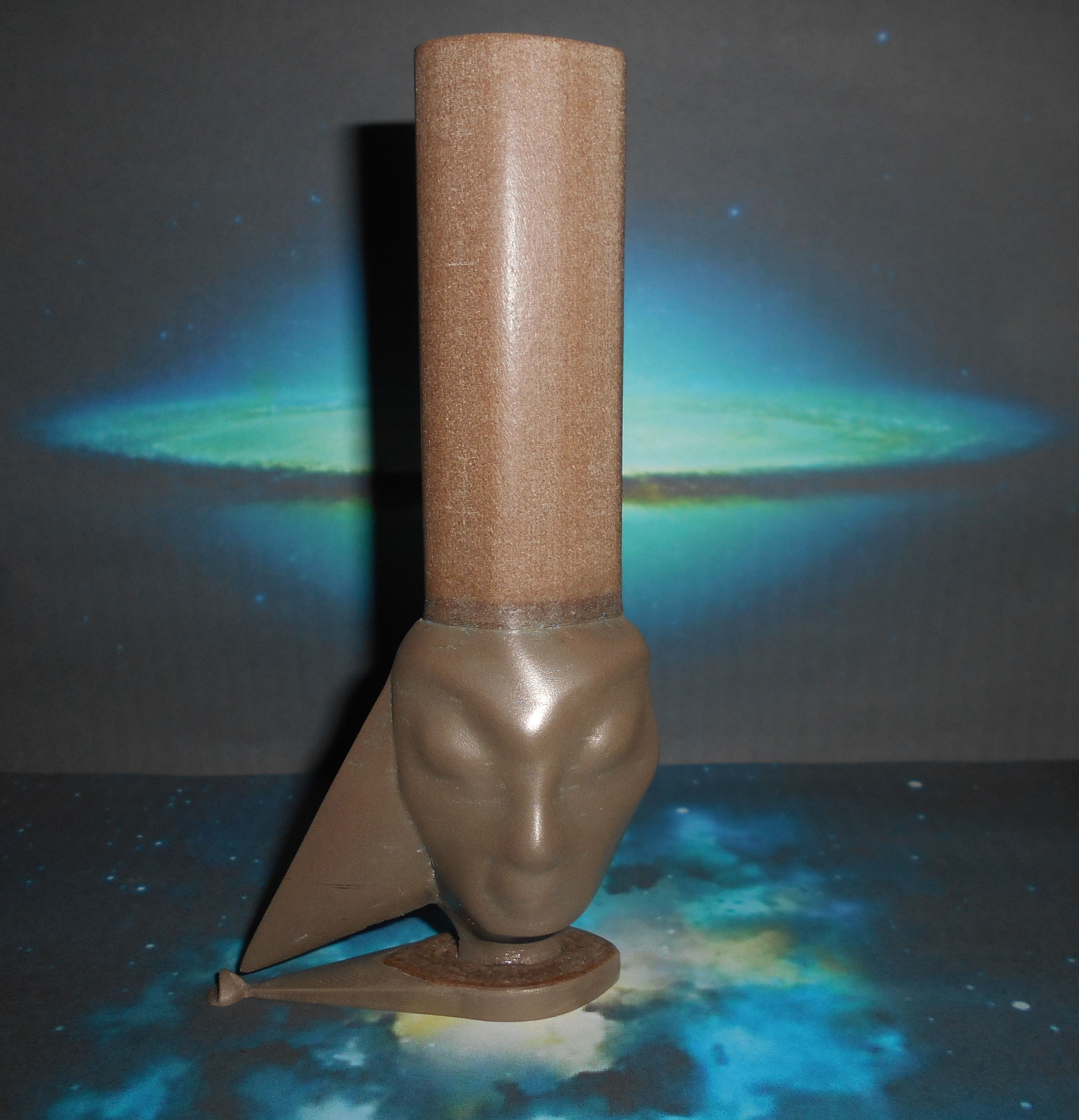 X vase egyptian head in shape of candle 3D print model_0