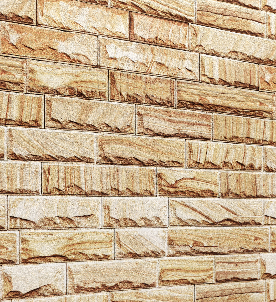 Stone Wall 3D model_3