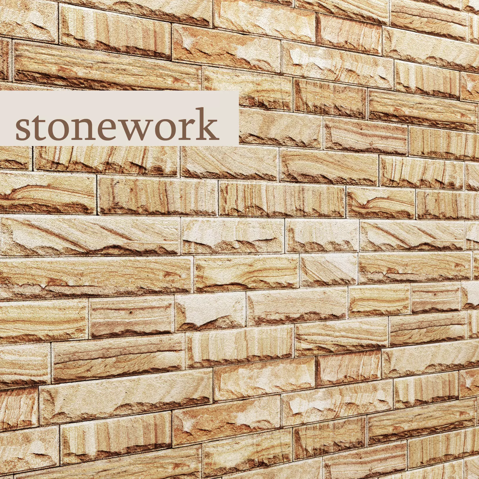 Stone Wall 3D model_0
