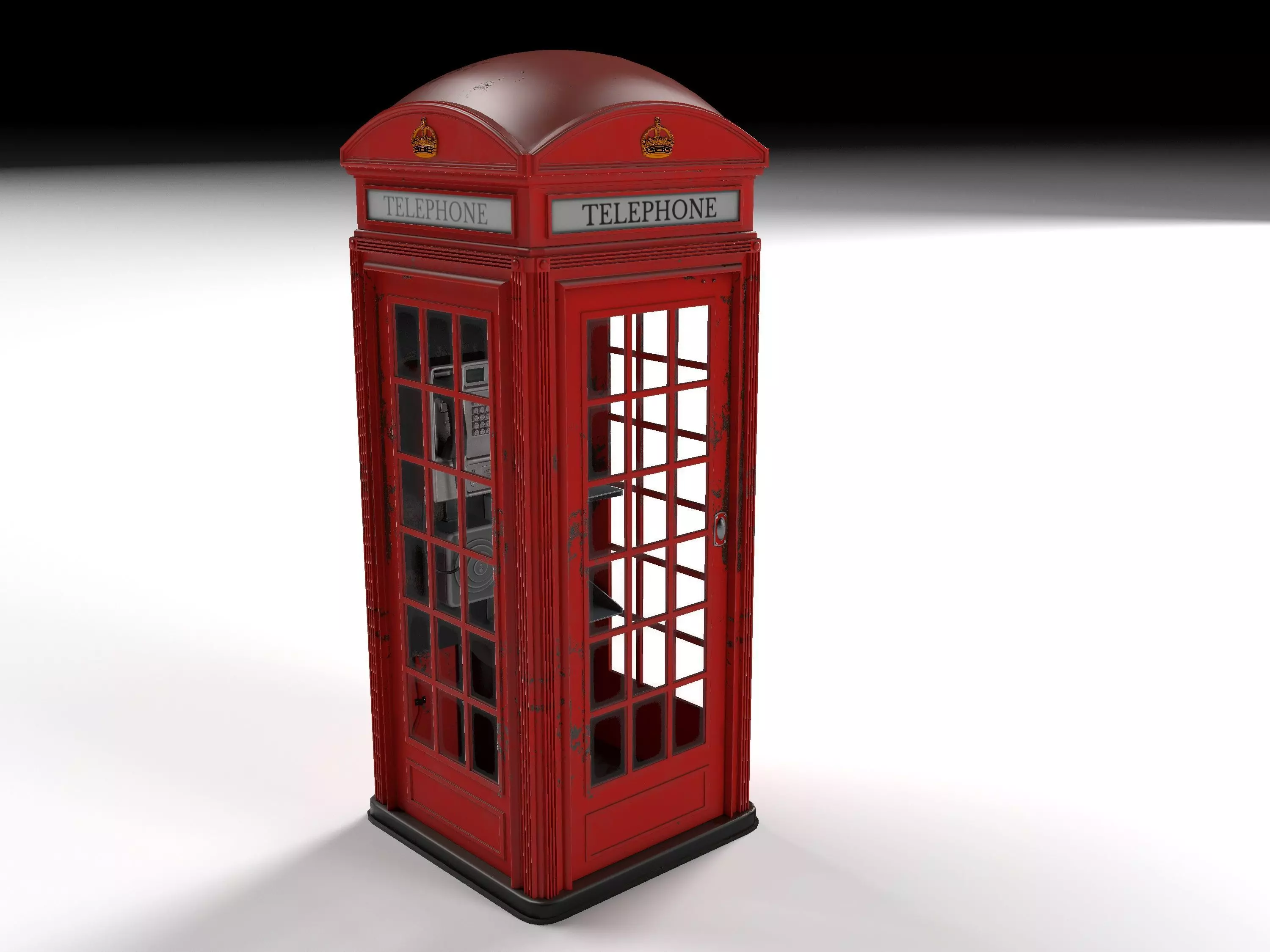 Telephone box 3D model_0