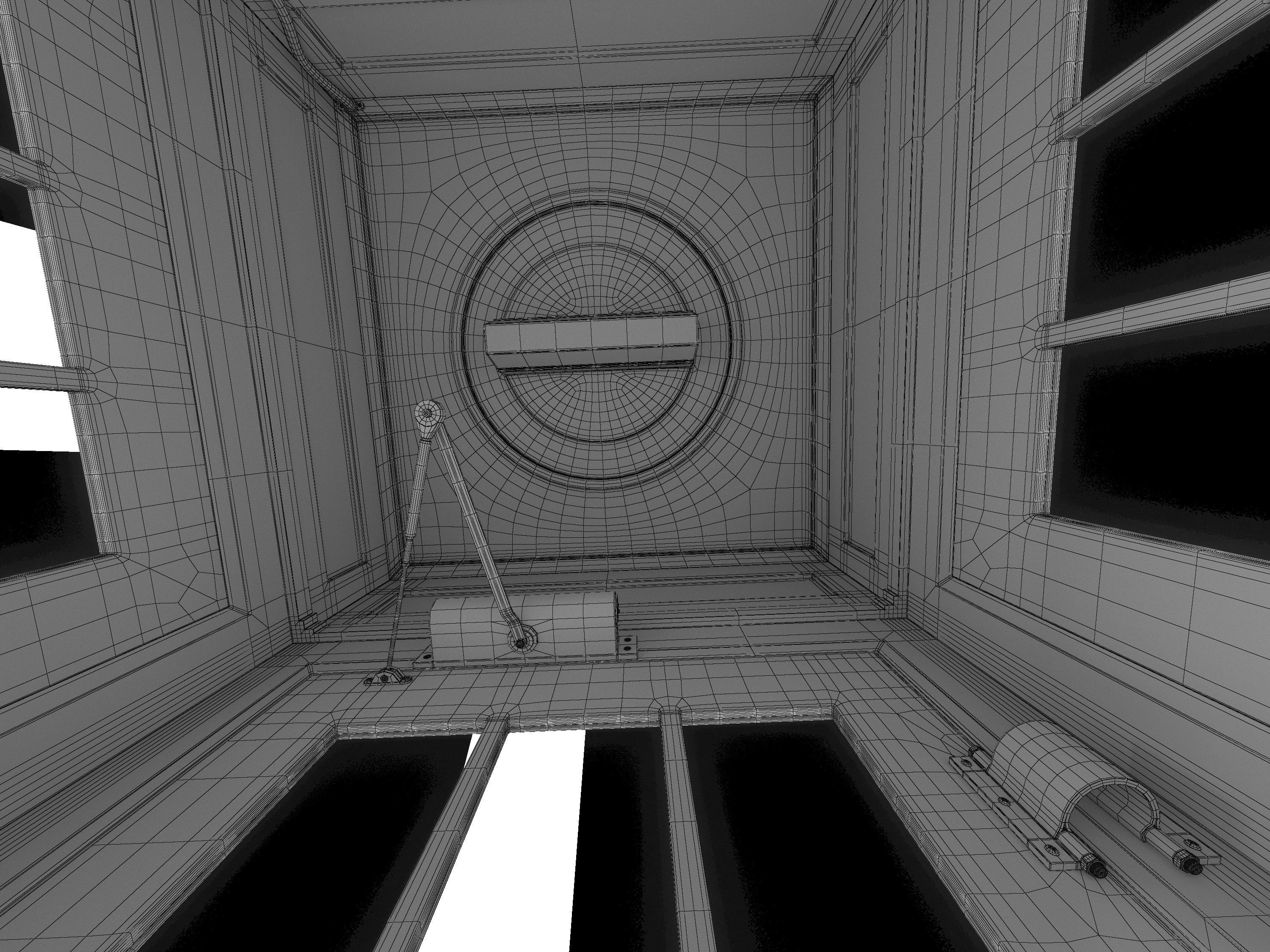 Telephone box 3D model_7