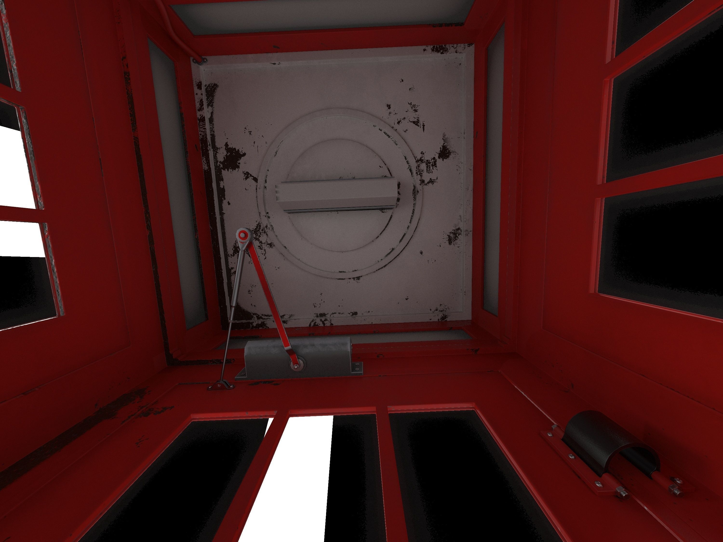 Telephone box 3D model_2