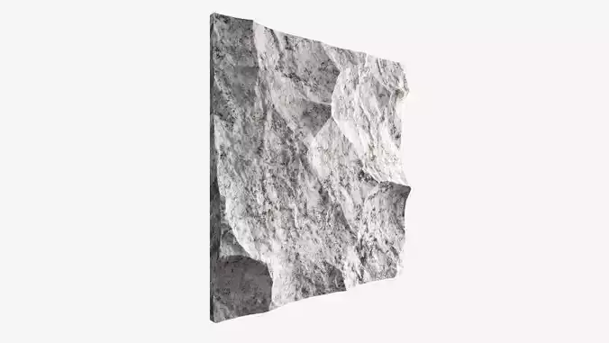 228-RockPanel piece of rock on wall