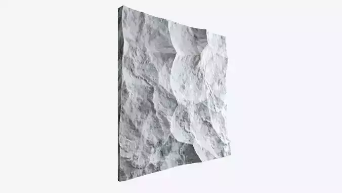 233-RockPanel piece of rock on wall