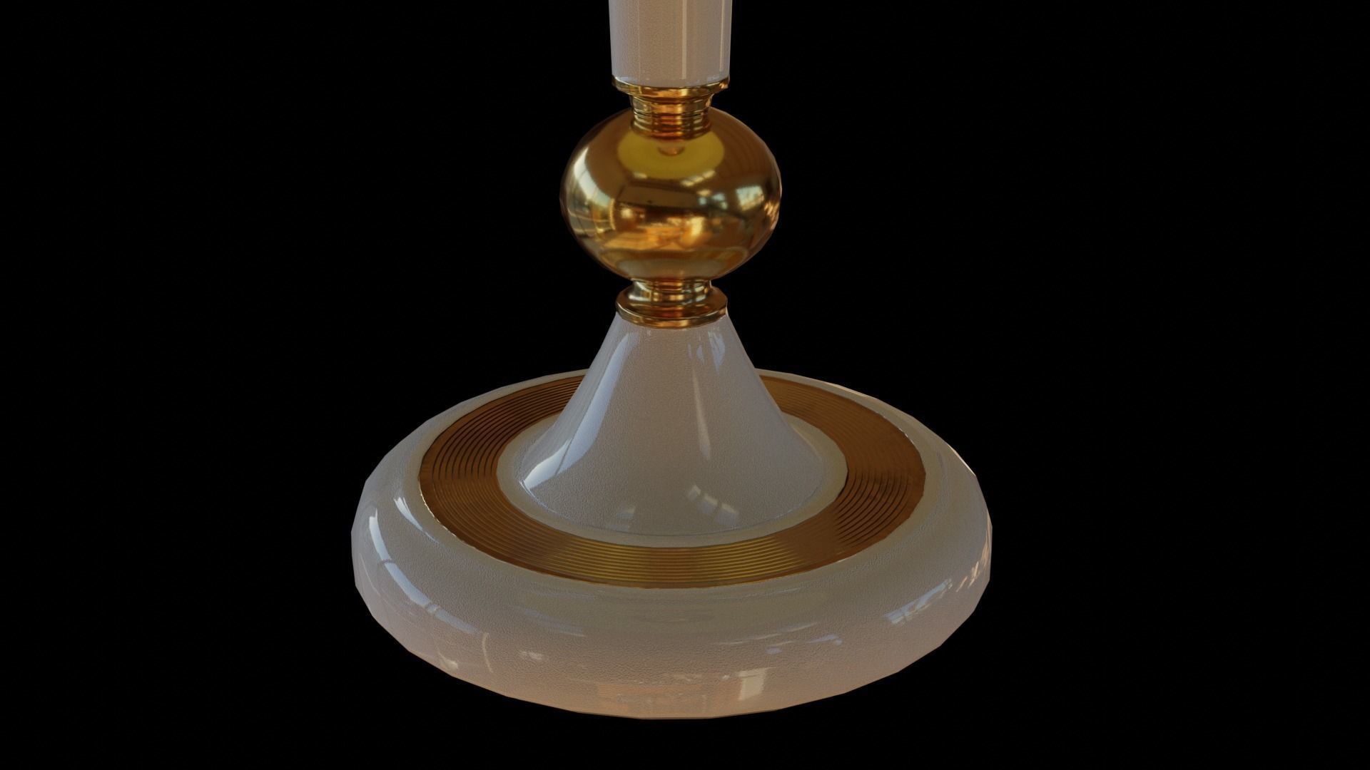Table lamp 2 Low-poly 3D model_5