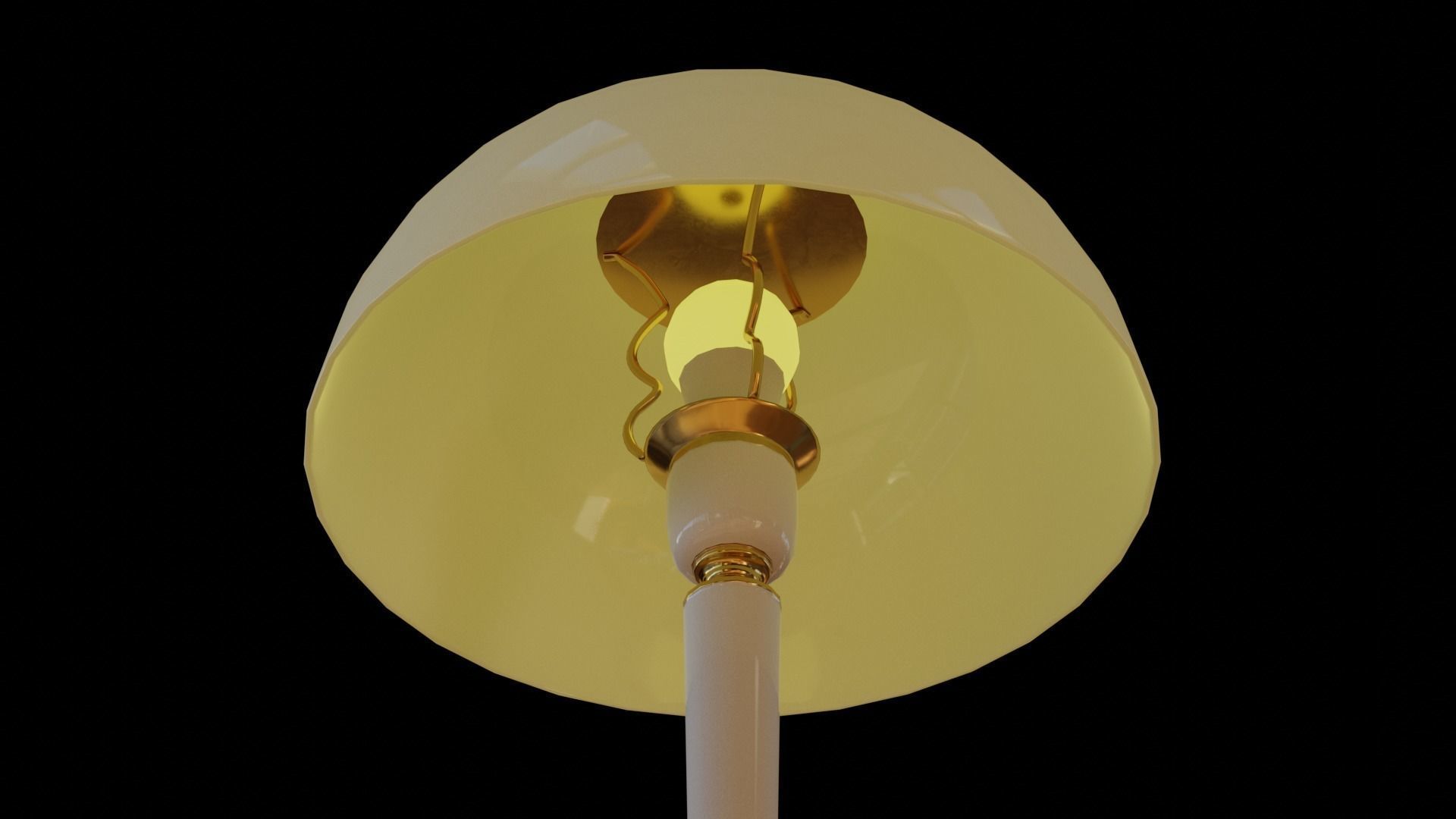 Table lamp 2 Low-poly 3D model_4
