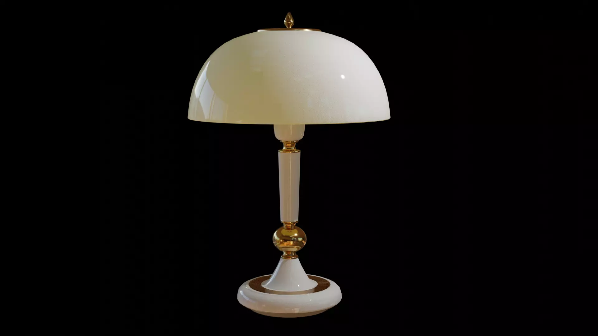 Table lamp 2 Low-poly 3D model_0
