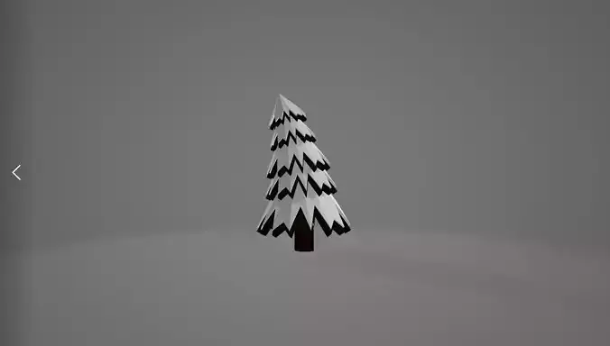 Low Poly Wood christmas tree