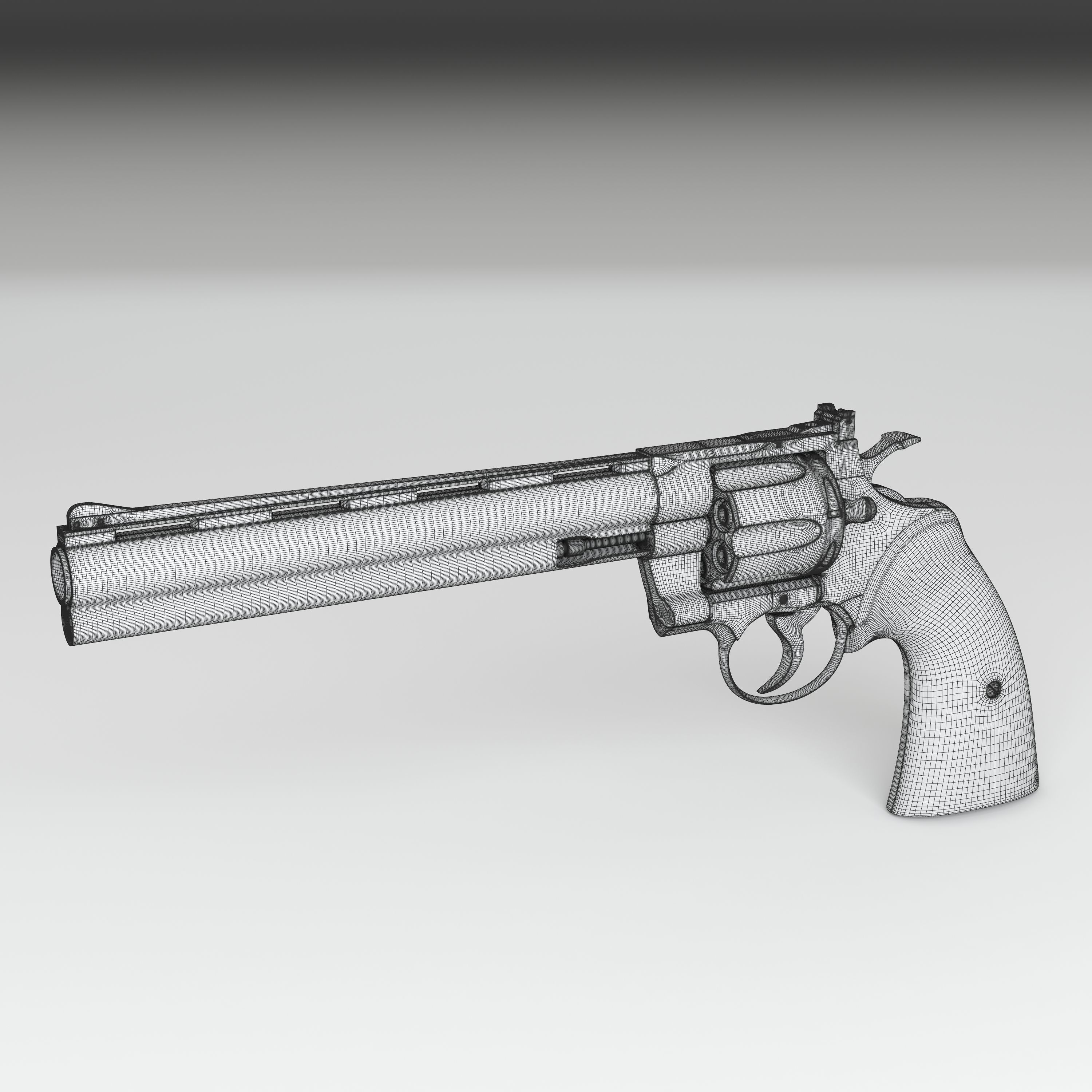 Revolver 3D model_4