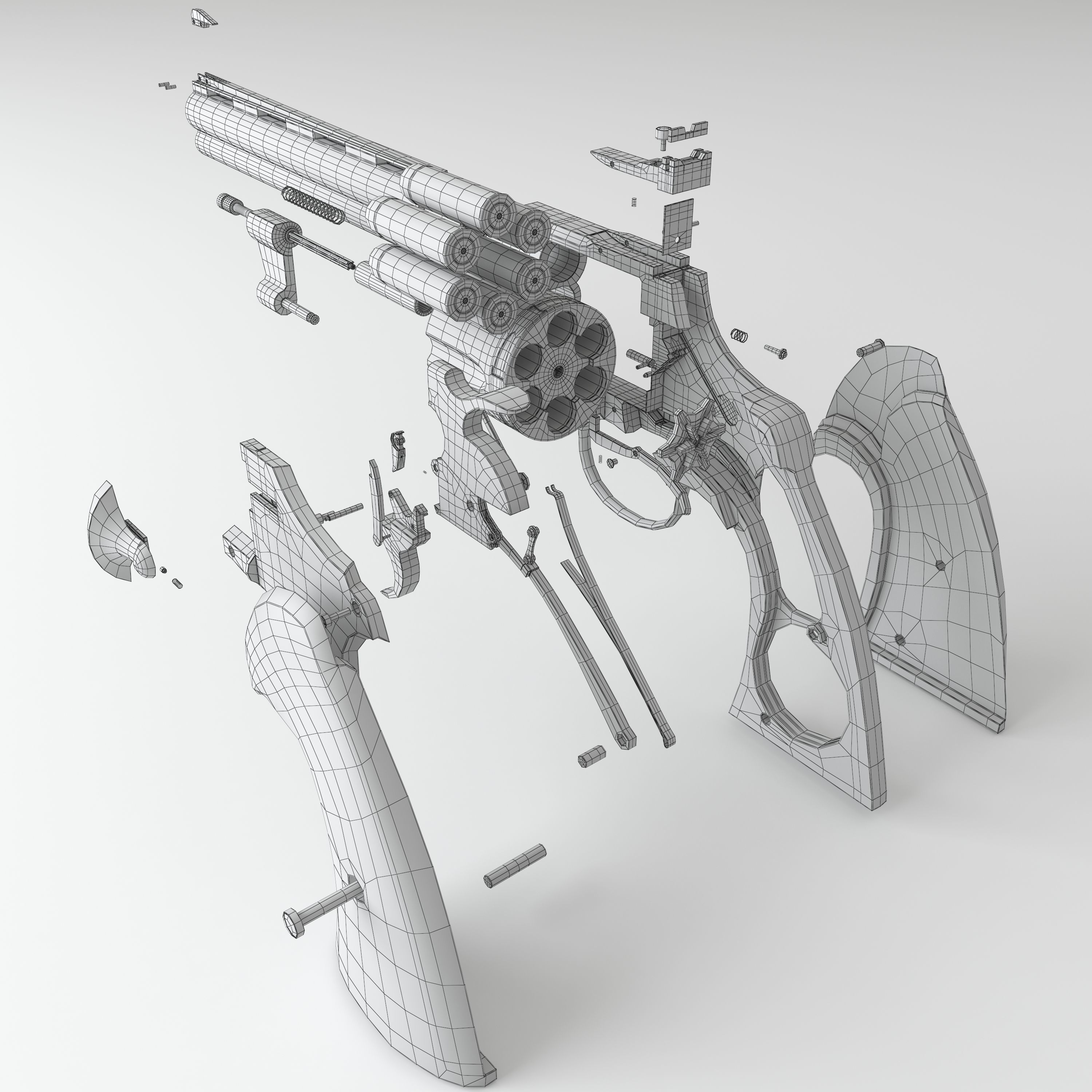 Revolver 3D model_17