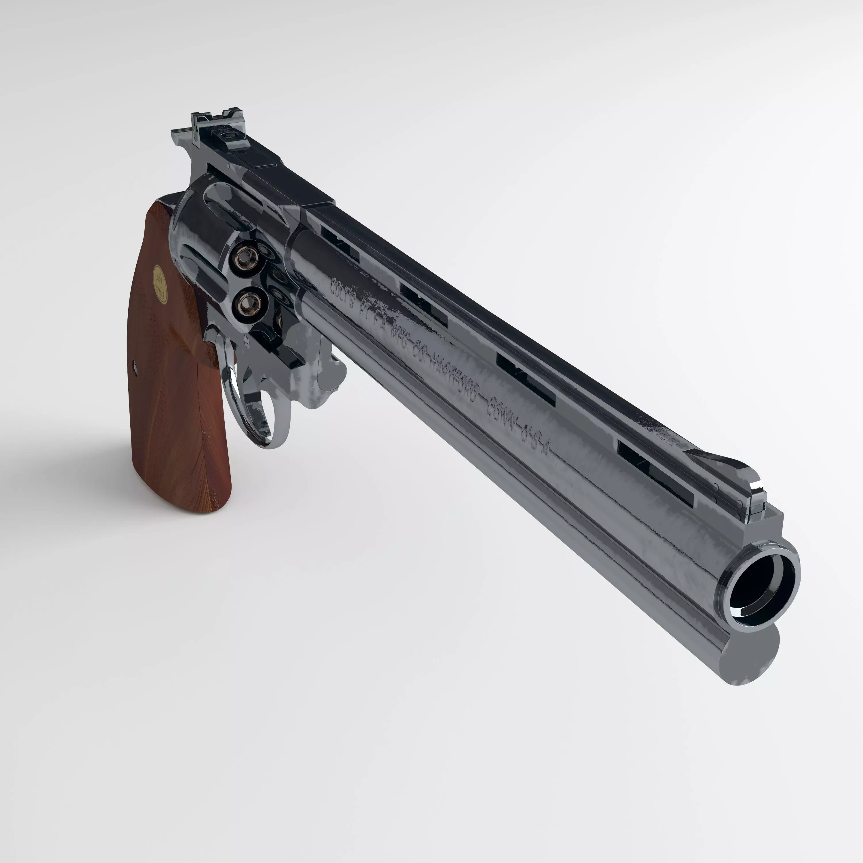 Revolver 3D model_0