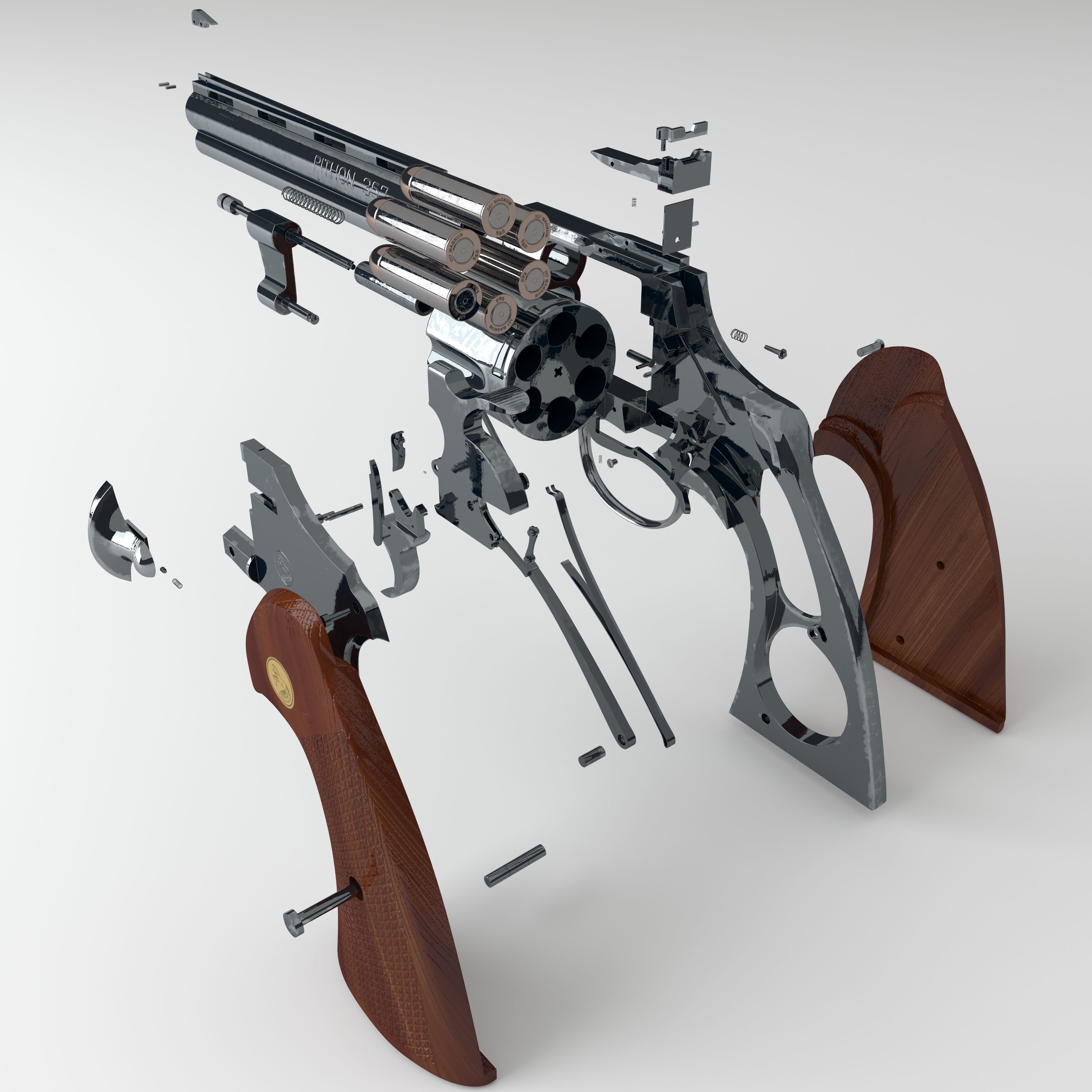 Revolver 3D model_15