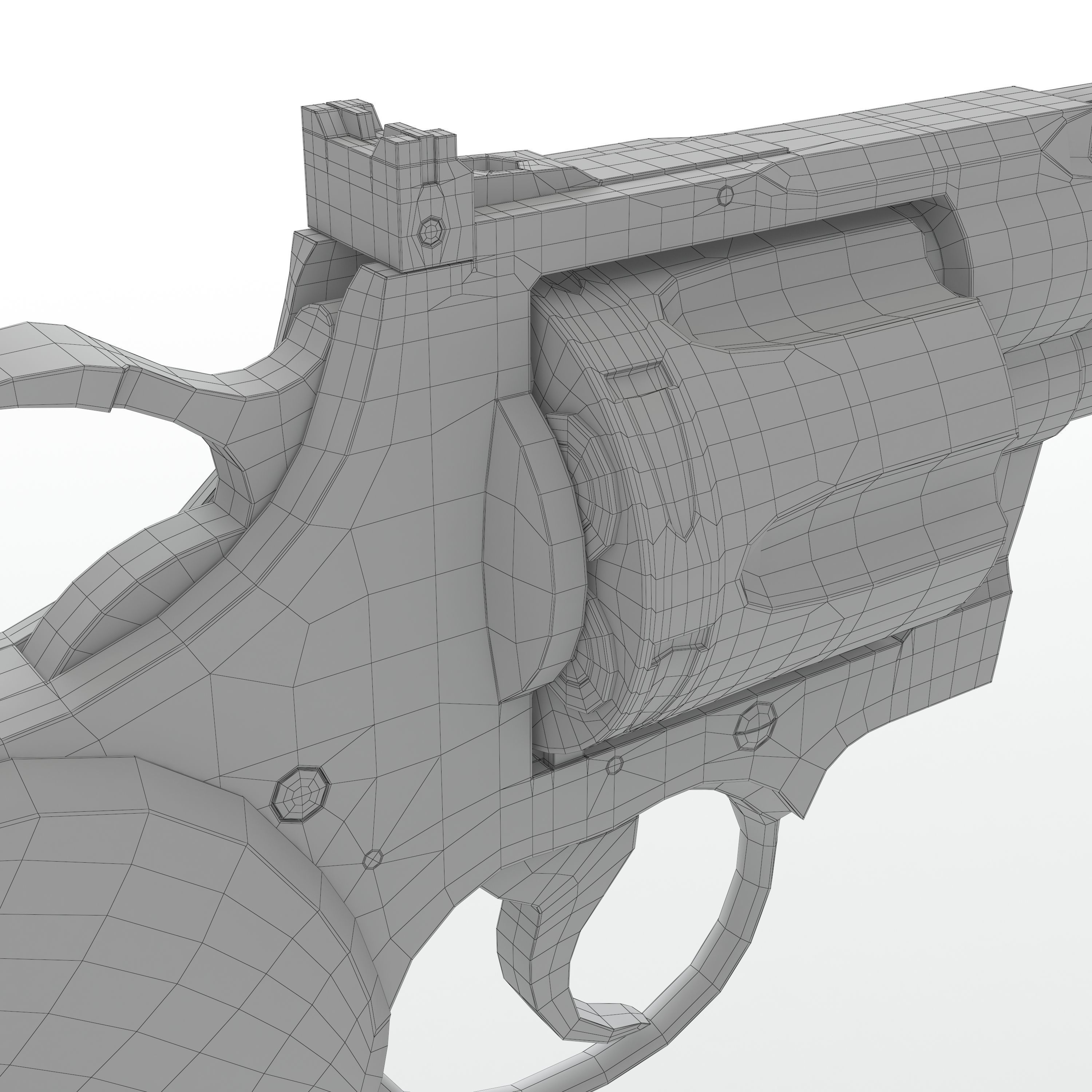 Revolver 3D model_11