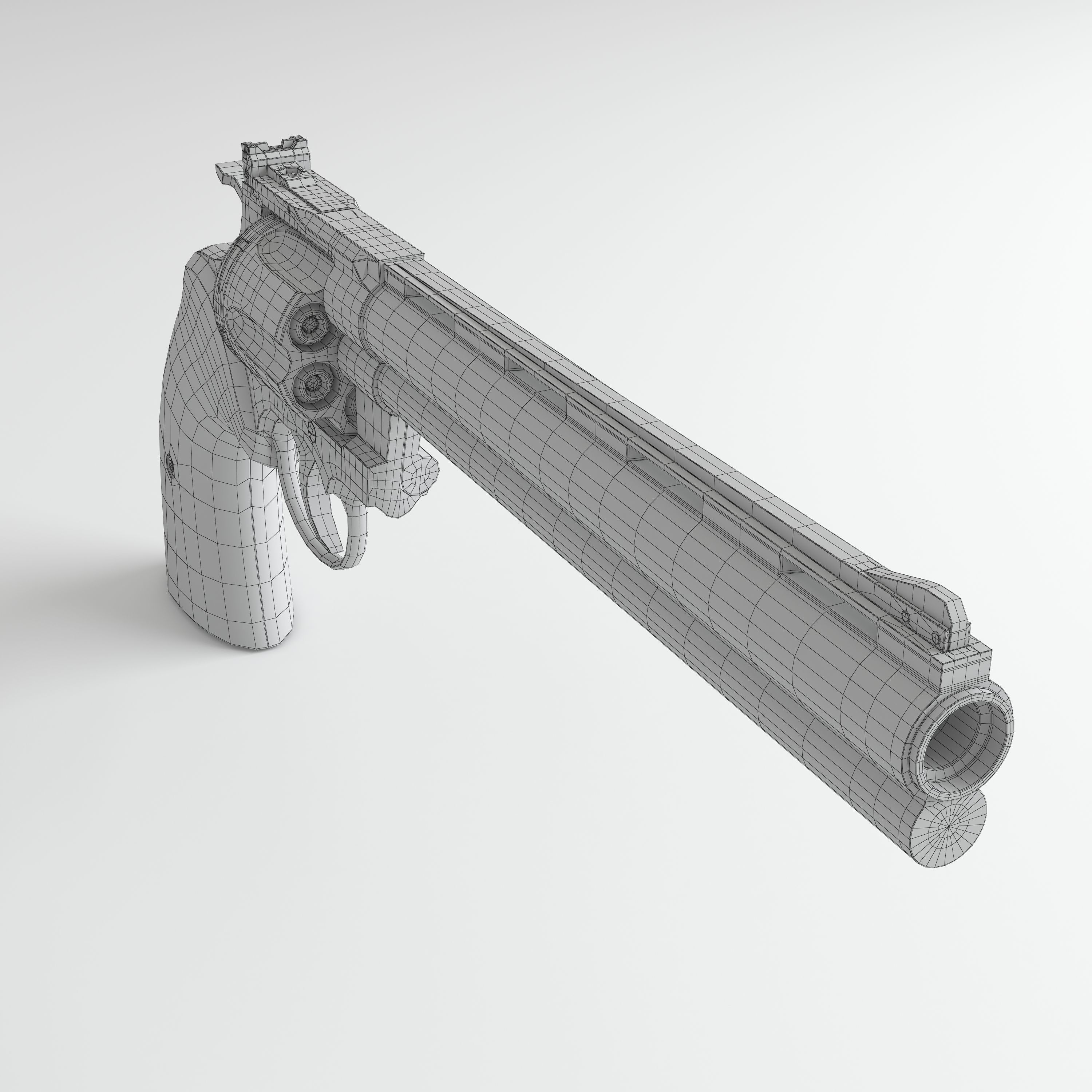 Revolver 3D model_2
