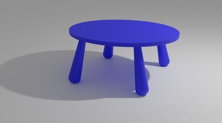 Table children 3D model_2