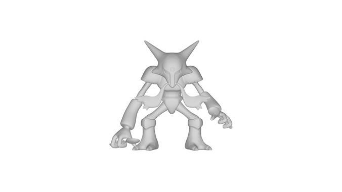 Pokemon Base Set Alakazam 3D print model