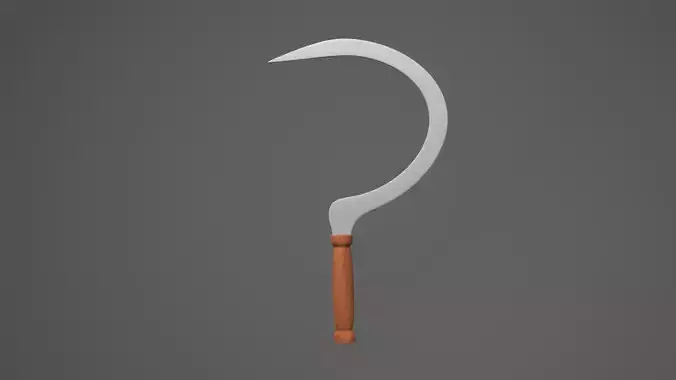 Sickle Weapon Low-poly 3D model