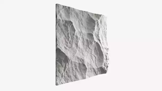 245-RockPanel piece of rock on wall