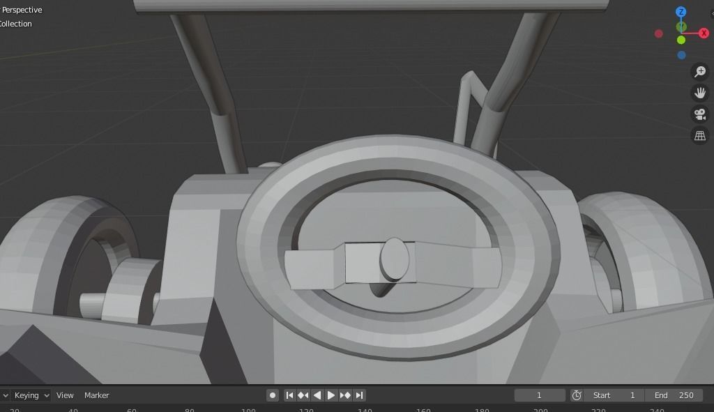 Buggy Car Low-poly 3D model_2