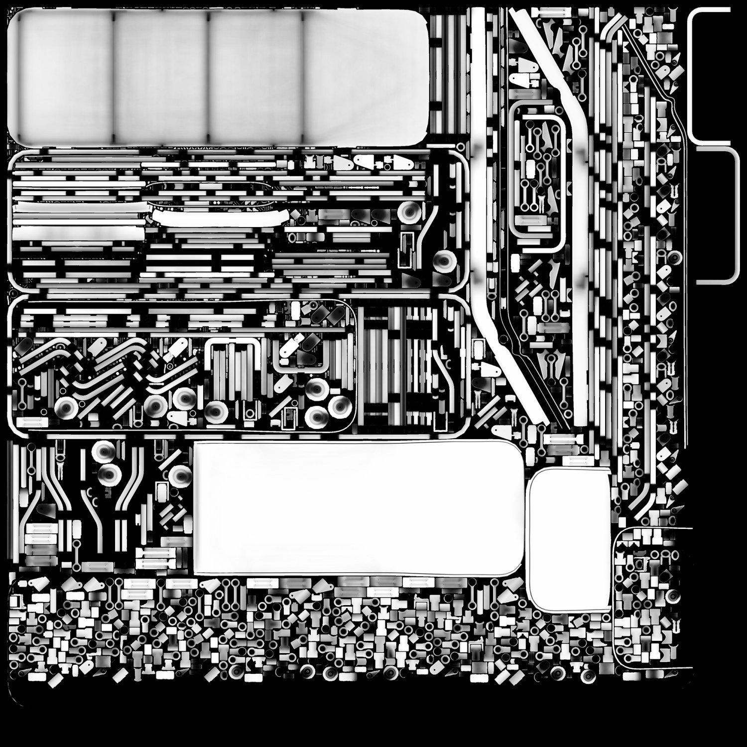 Hospital Bed 3D model_4