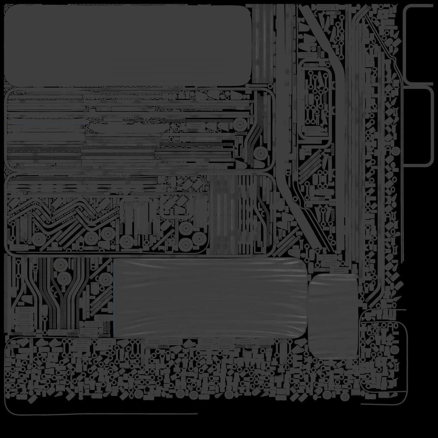 Hospital Bed 3D model_7