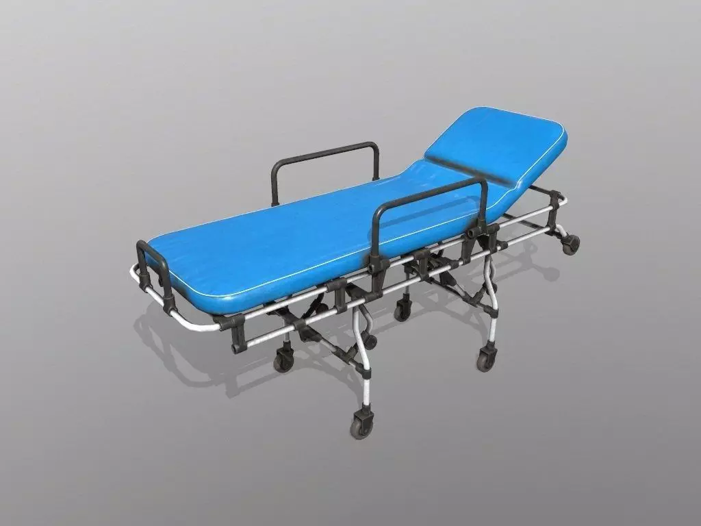 Hospital Bed 3D model_0