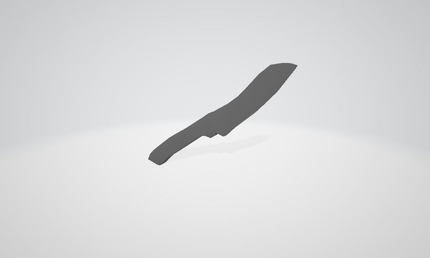 Chief Knife ColoR Low-poly 3D model_2