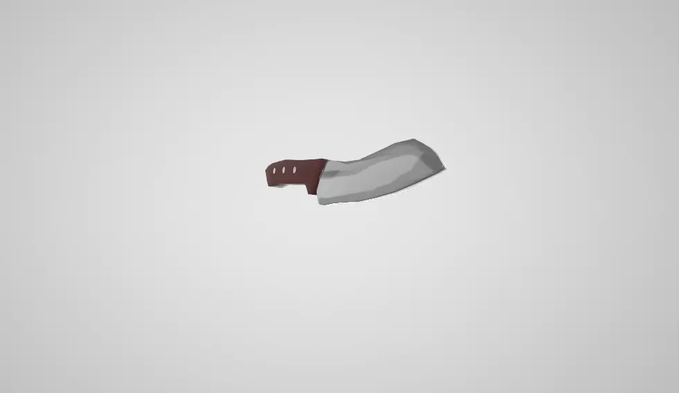 Chief Knife ColoR Low-poly 3D model_0