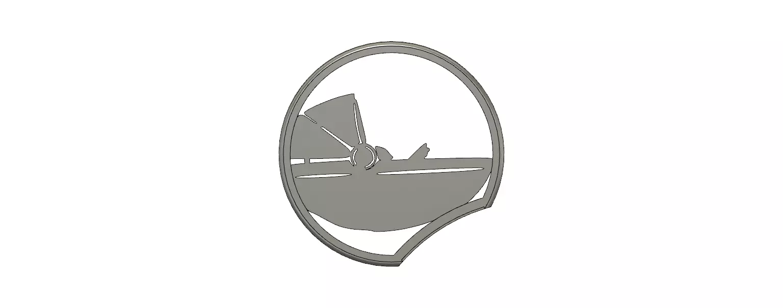 Mickey Mouse Headband Slide on Ear Star Wars Baby Yoda pod 3D print model_0