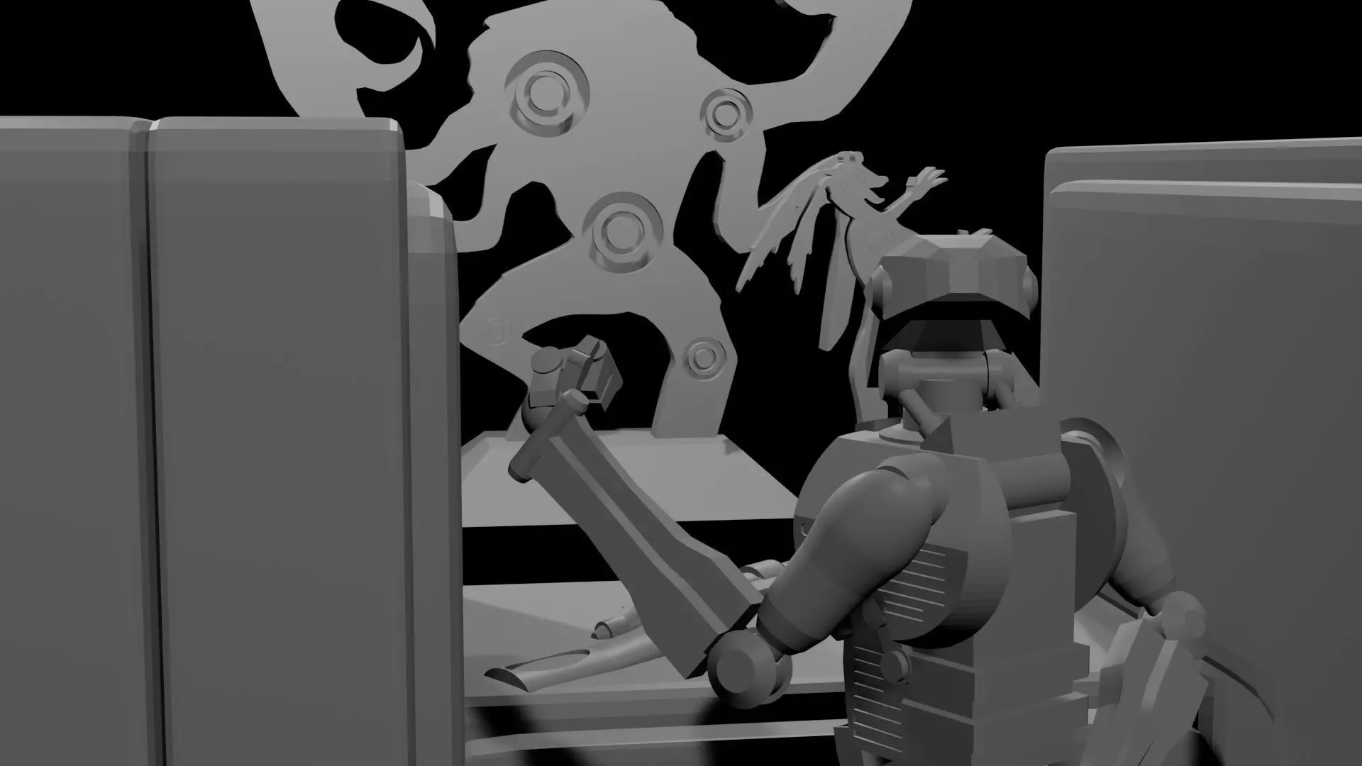 Firing Range Room Pack 3D print model_0