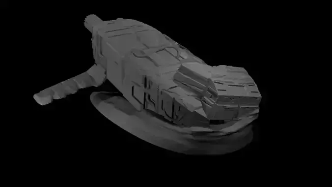 Crashed Cargo Ship 3D print model
