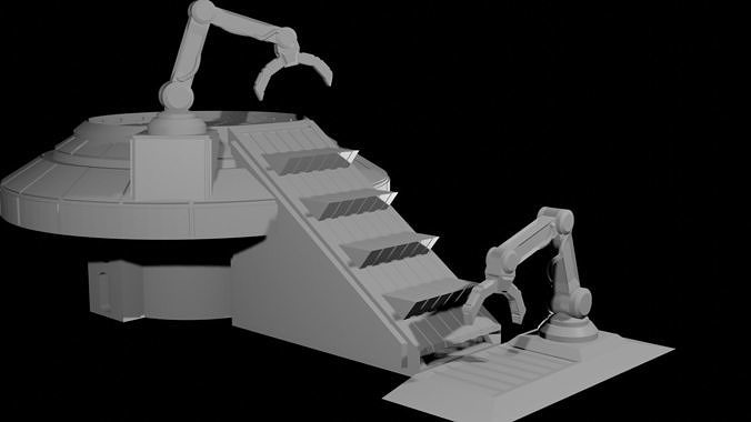 Cargo Elevator for Small Platforms 3D print model