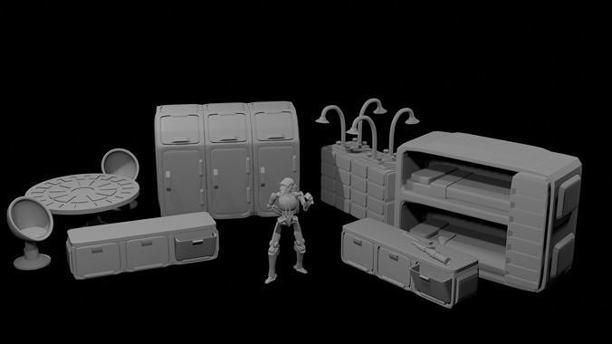 Barracks Room Pack 3D print model