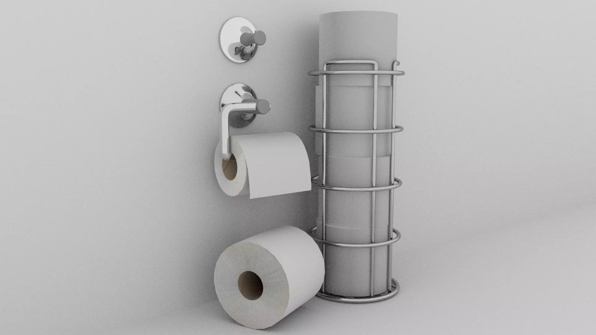 Toiletpaper bundle 3D Model Collection_0