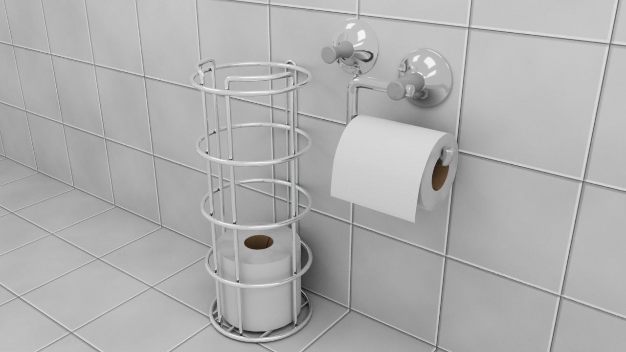 Toiletpaper bundle 3D Model Collection_1