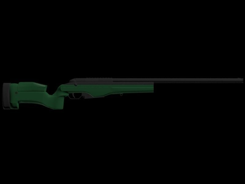 SAKO TRG 42 Sniper rifle Free low-poly 3D model_2