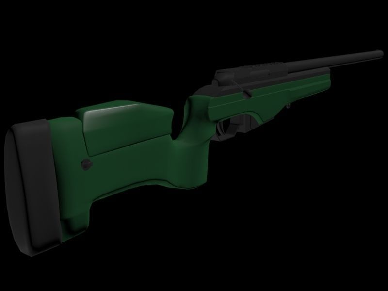 SAKO TRG 42 Sniper rifle Free low-poly 3D model_1