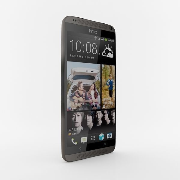 HTC Desire 700 dual sim black 3D model_7
