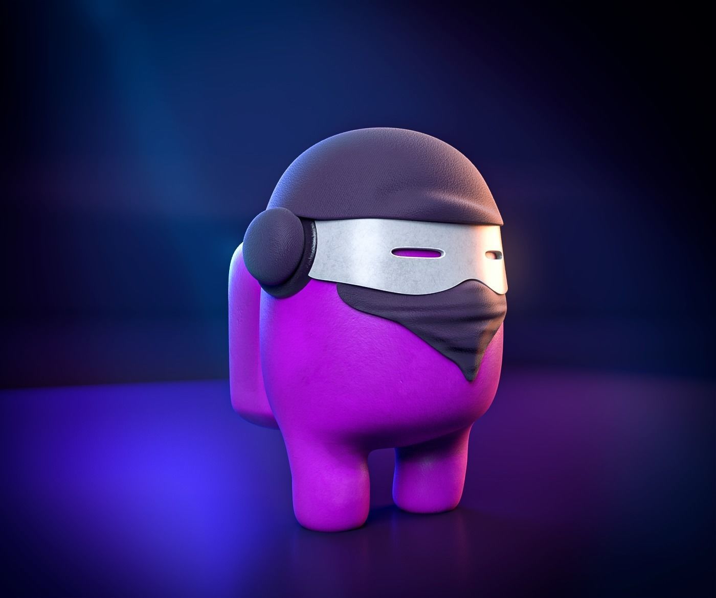 Among Us 3D pack -PBR Low-poly 3D model_1