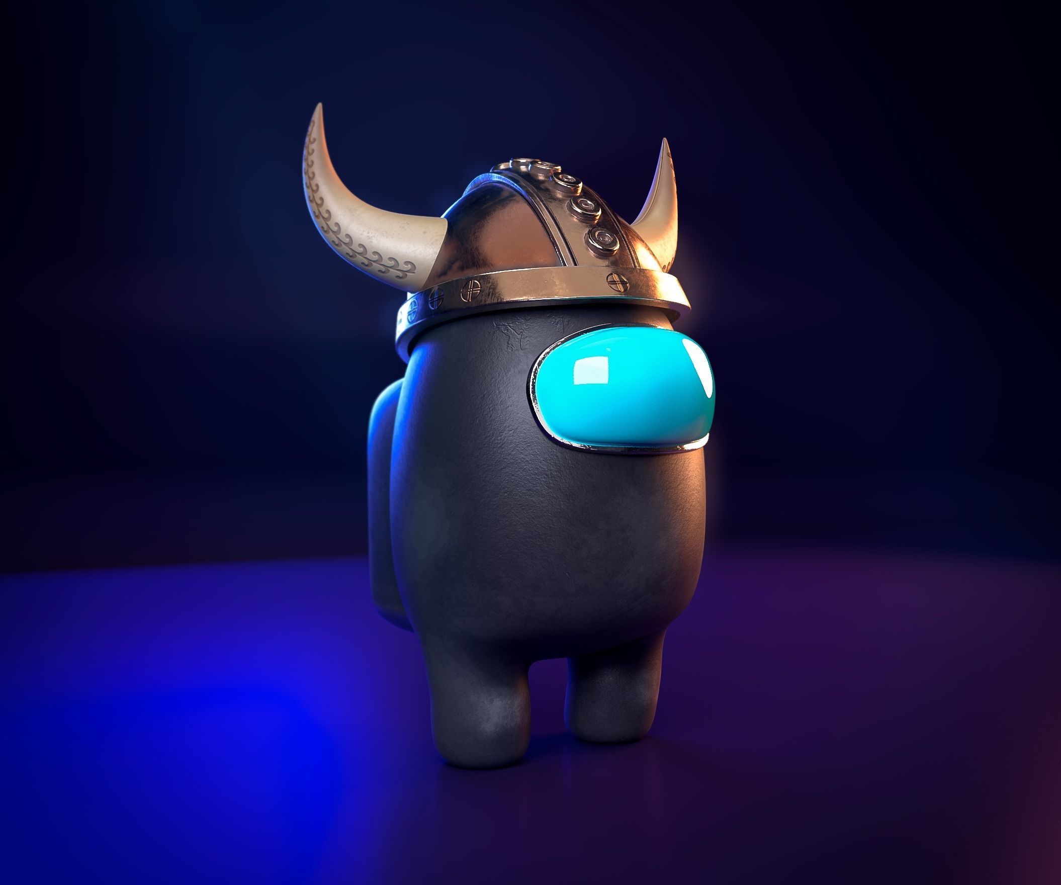 Among Us 3D pack -PBR Low-poly 3D model_4