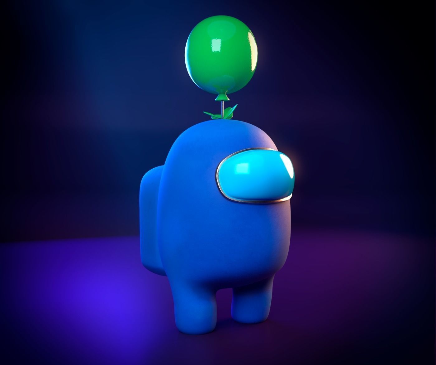 Among Us 3D pack -PBR Low-poly 3D model_5