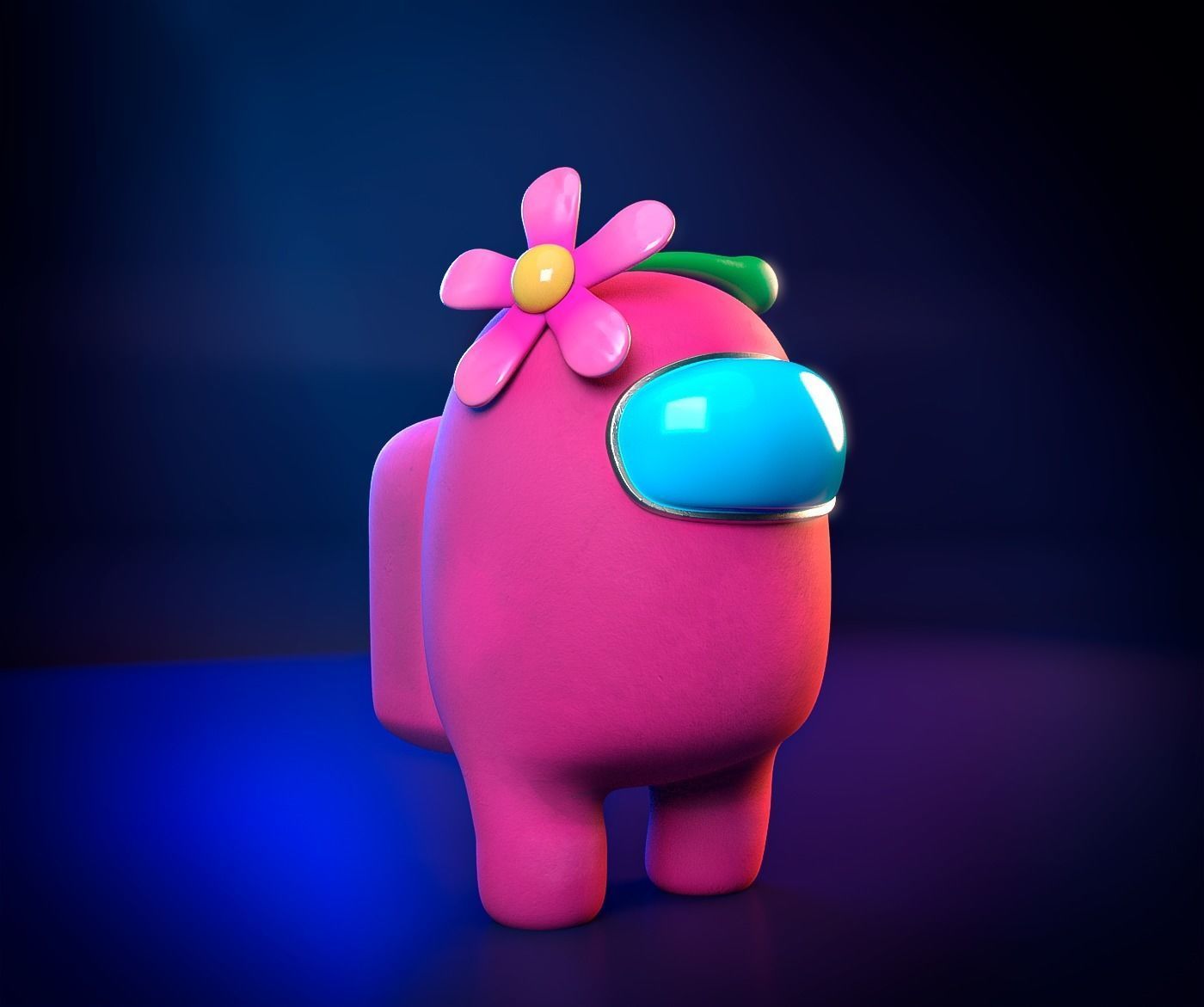 Among Us 3D pack -PBR Low-poly 3D model_10