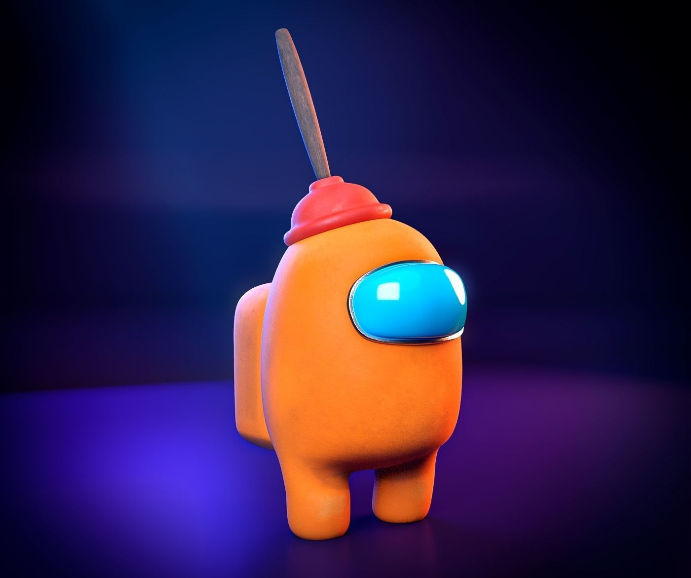 Among Us 3D pack -PBR Low-poly 3D model_12