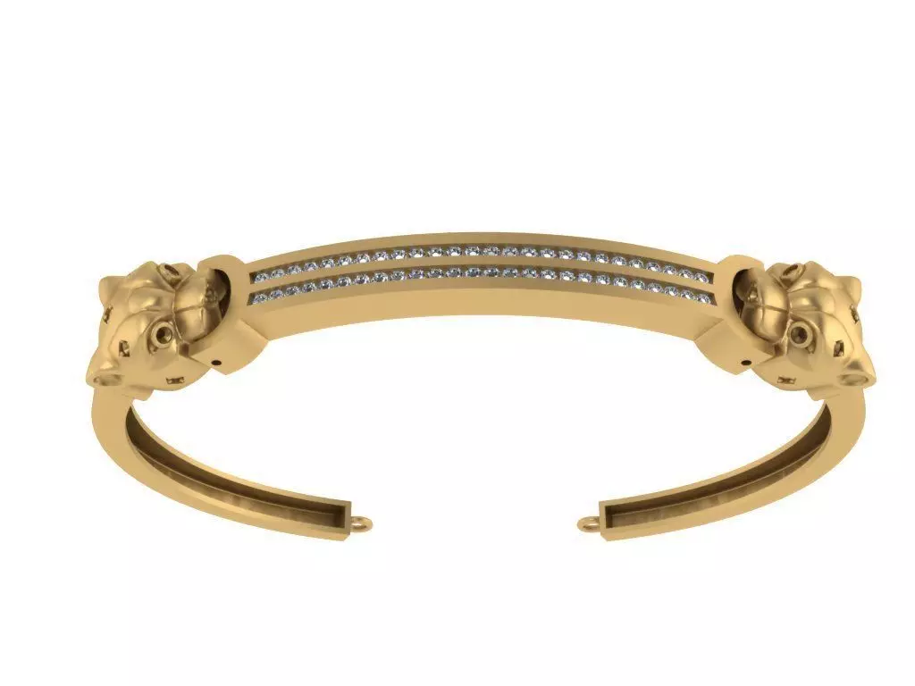 Tiger bracelet 3D model_0