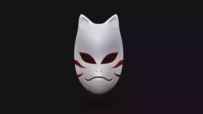 Anbu Mask - Naruto Anime Kakashi Low-poly 3D model