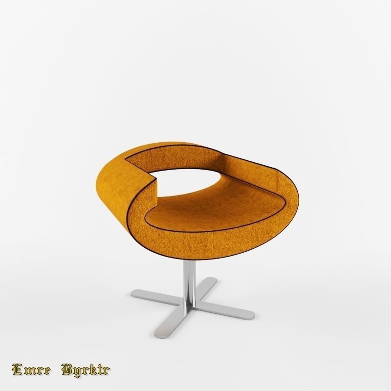  Chair Modern  3D model_3