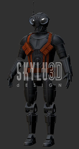 Q9 Zero Wearable Costume 3D Print ready STL 3D print model