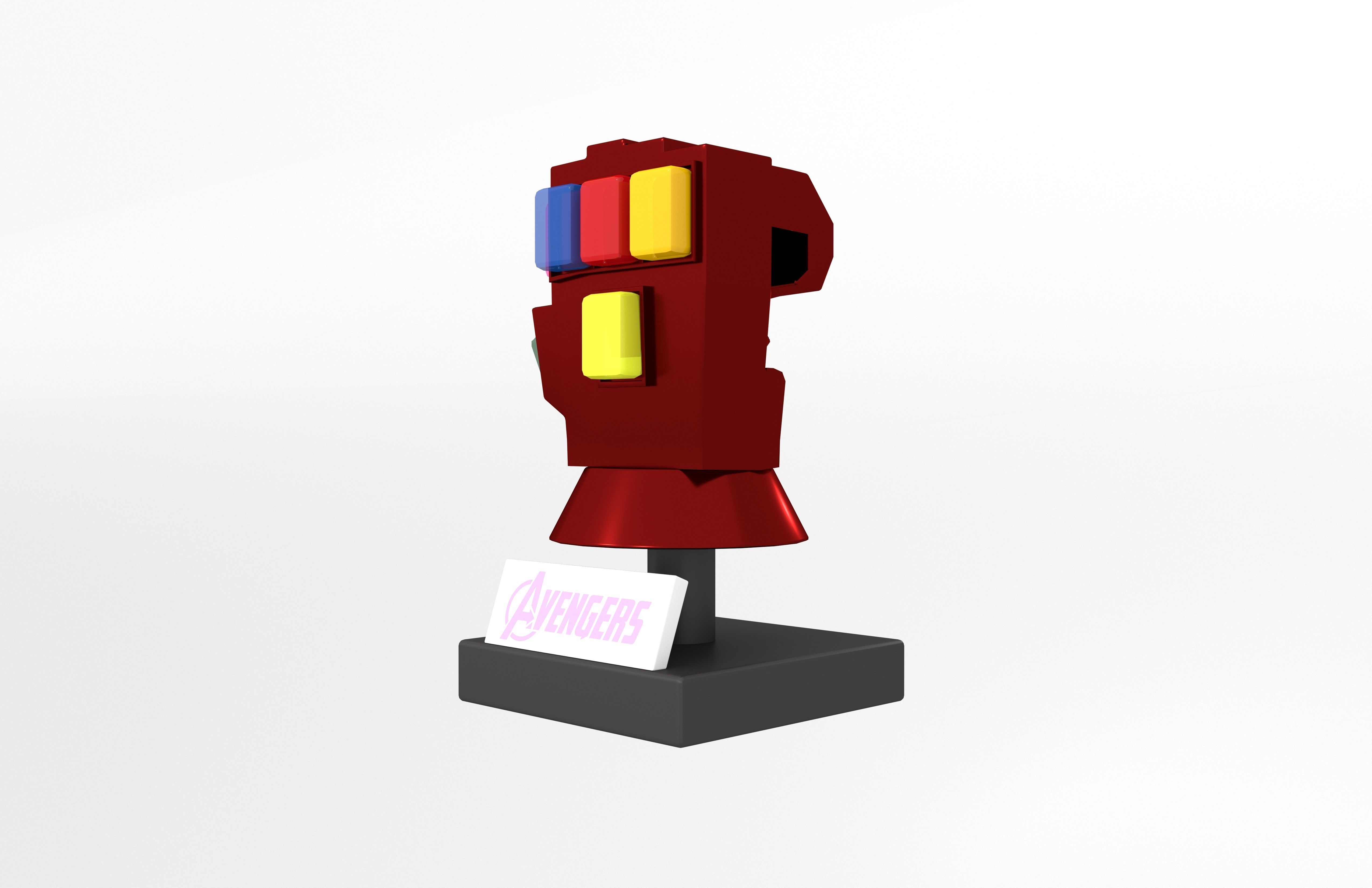 Lego Infinity Gauntlet v1 002 Low-poly 3D model_2