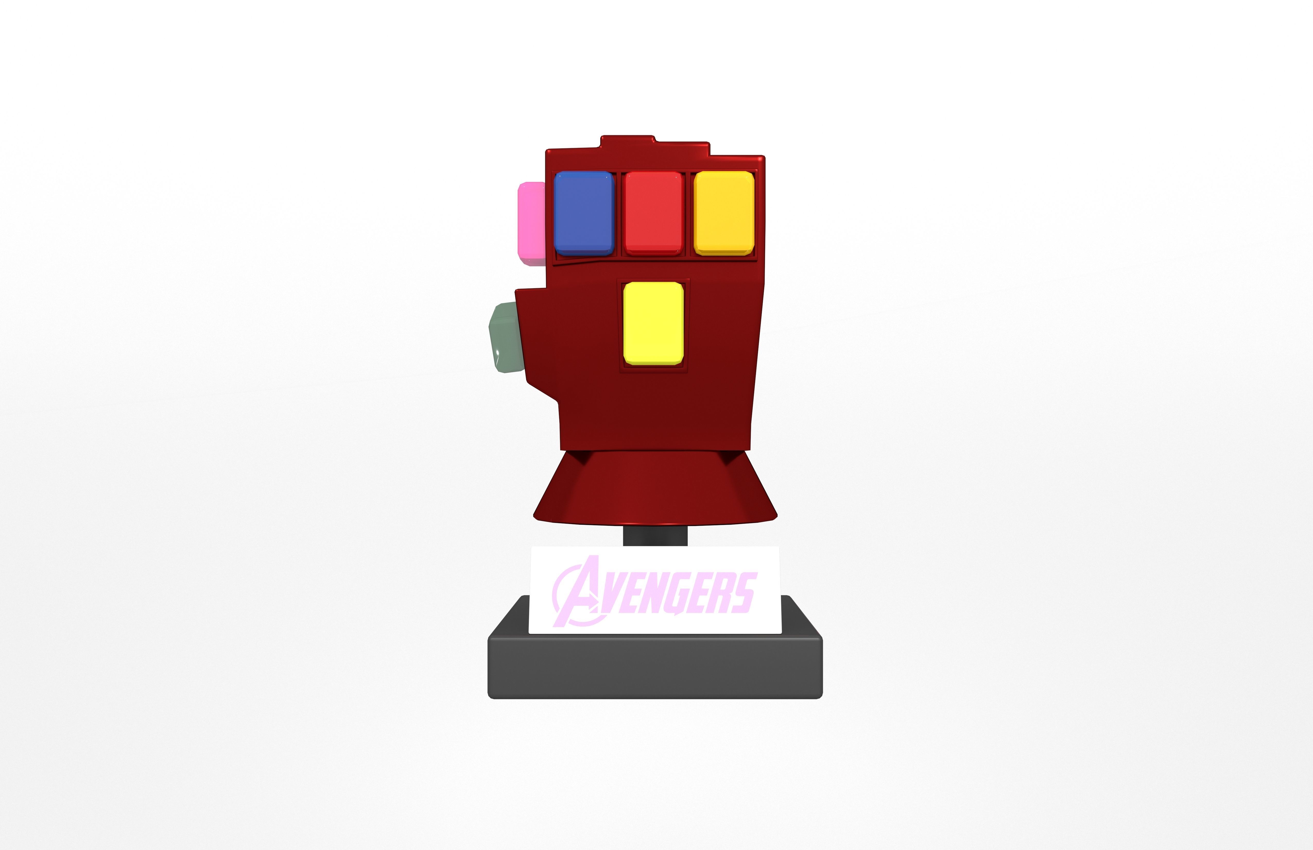 Lego Infinity Gauntlet v1 002 Low-poly 3D model_1
