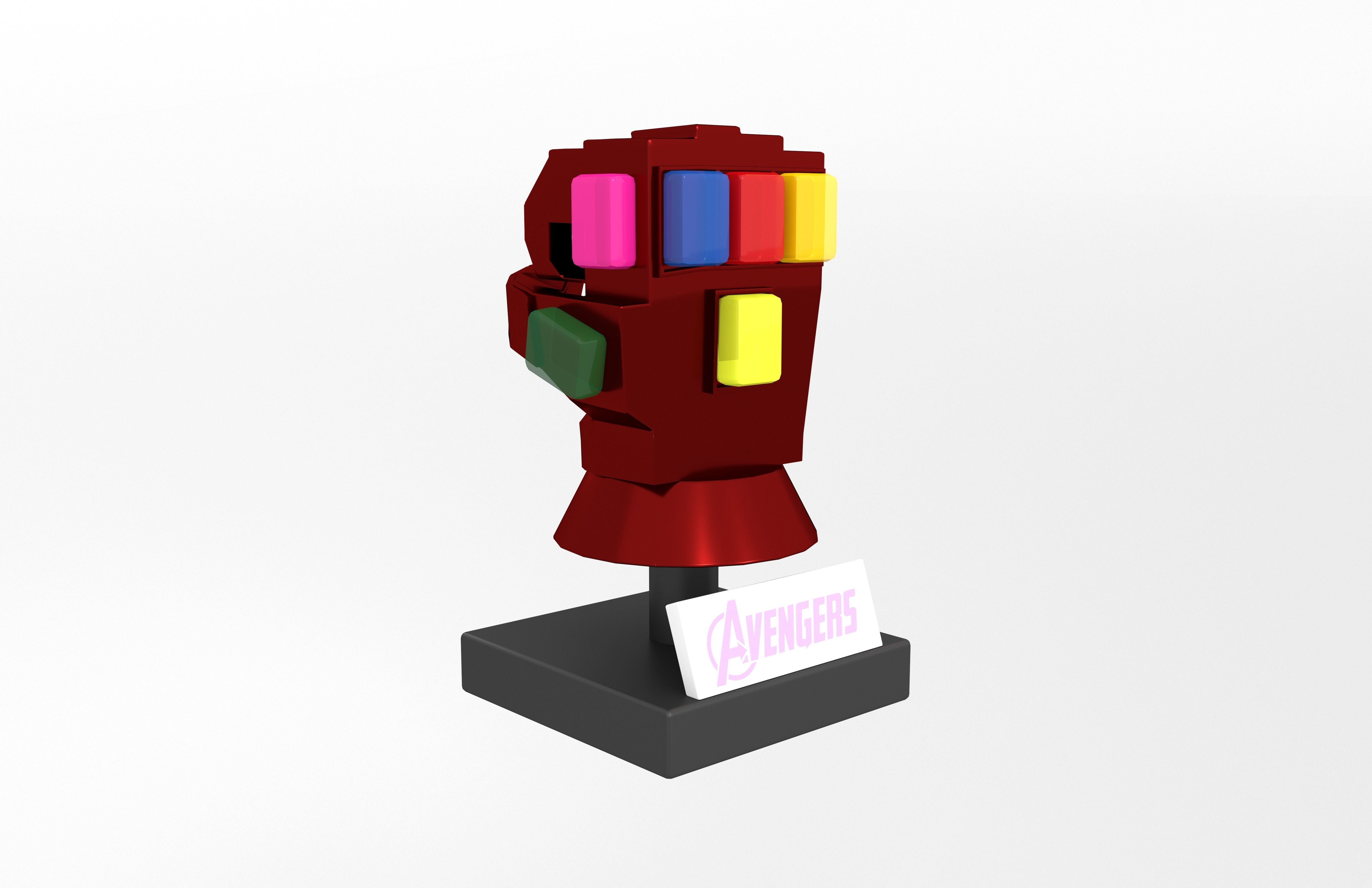 Lego Infinity Gauntlet v1 002 Low-poly 3D model_3